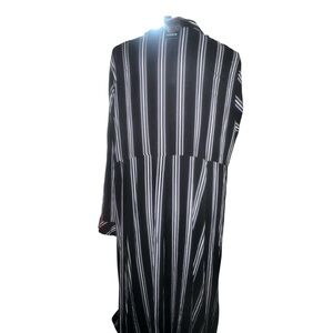 Torrid Black and White Striped long cardigan